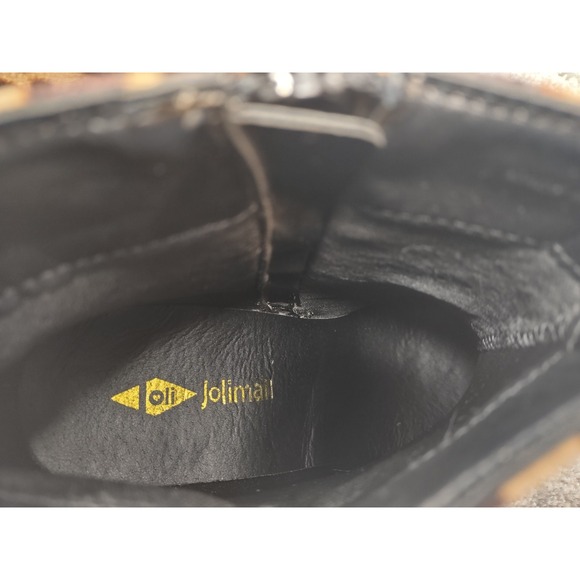 Jolimall NWOT  Leopard Print Ankle Boots Size 9 heels zip closure - Picture 5 of 7